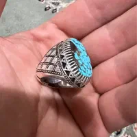 انگشتر نقره فیروزه معاوضه با ایفون۸
