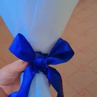 دسته گل روبانی