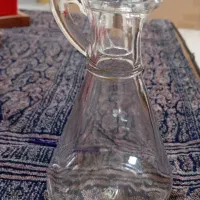 ظرف کریستال عتیقه جای سس ، روغن و مایعات