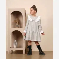 سارافون دخترانه  بیسکویتی و ست تیشرت و شلوارک