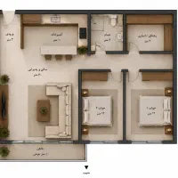واحد-2خوابه-سنداماده-جنوبی-بافت-اصلی-بهشتی
