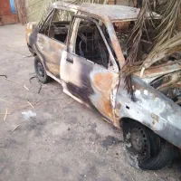 پراید مدل 91 کامل سوخته