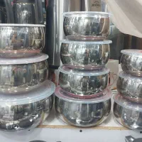 ست ظروف استیل درب دار اصل یونیک