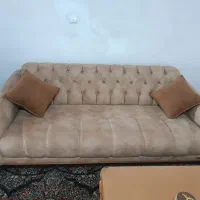 مبل 8نفره تخت شو چوب راش پارچه ترک اصلی