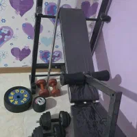 میز هالتر و دمبل و هالتر