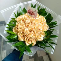 دسته گل روبانی