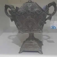 ظرف شکلات و دکوری درب دار سیلور انتیک اکبند