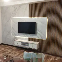 میز تلویزیون و.ماربل  اجرا بین کابینتی ترمووال چمن