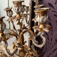 کنسول اینه شمعدان برنج