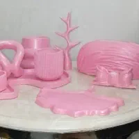 ست ارایشی صورتی