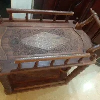 میز باریا پذیرایی وعسلی هندی برنز کوب انتیک قدیمی