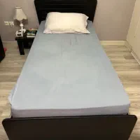 تخت یک نفره همراه تشک