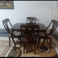 میز و صندلی غذا خوری چوبی  ۴ نفره