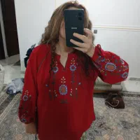 پیراهن گلدوزی شده سایز ۳۸ الهی ۴۰