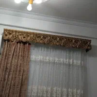 ۳عددپرده و۳عددوالان قهوای
