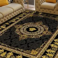 رو فرشی کش دار مخمل طرح ورساچ