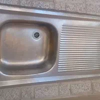 سینک ظرفشویی 60*120 تمام استیل ورق اصلی استیل