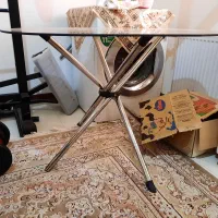 میز نهار خوری شیشه ای ۴نفره