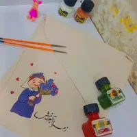 مقنعه دبستان نقاشی
