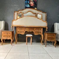 سرویس خواب کوئین فرانسوی تمام چوب