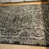 فرش طوسی مشکی فیلی