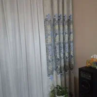 والان پرده هندی آبی درباری