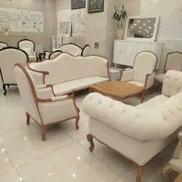 مبل کلاسیک فرانسوی چستر مدل کاناپه یو چوب راش کد۲۰