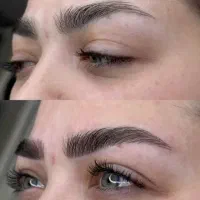 مدل میکروبلیدینگ و خط چشم و شید لب