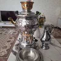 سماور گازی کنده کاری شده