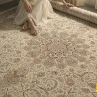 فرش کلاسیک ستاره کویر یزد  1500 شانه کرم