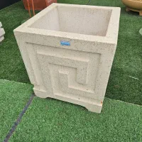 گلدان سنگی مربع /تکی و کلی/فروشگاه هایپرساختمانی