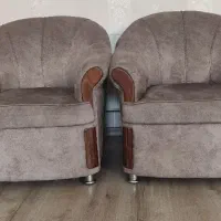 مبل هفت نفره با جلو مبلی و عسلی