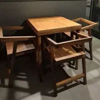 میز و صندلی چوب گردو