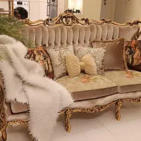 مبل استیل فرانسوی تمام چوب راش