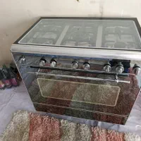اجاق گاز فر تمام. استیل.  سالم