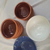 کاسه سفالی و چینی