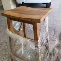 صندلی اپن(کانتر) طرح روستیک تمام چوب گردو نو