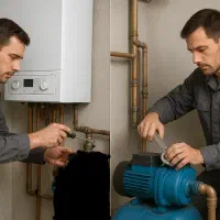 نصب تعمیر پکیج رادیات پمپ آب درمنزل شبانه روزی قم