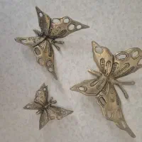 دیوار کوب پروانه برنز
