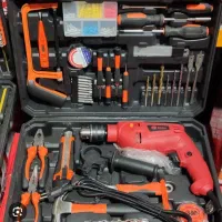 دریل چکشی کیت دریل ۴۰ پارچه ادون edon