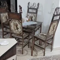 میز ناهار خوری ۴ نفره فلزی