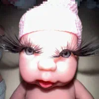 عروسک مژه کار