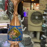 گلدون مسی میناکاری شده