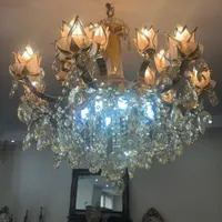 ۲ عدد لوستر کریستالی