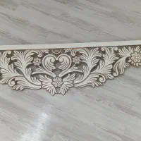پنل کتیبه گل دار چوبی