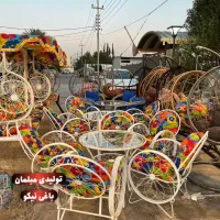 میز و صندلی باغی/ مدل گلبرگ سبک و اقتصادی