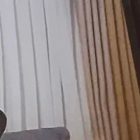 پرده حریر همراه با والن کتان نونو