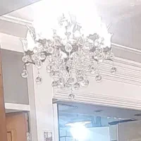 لوستر برنجی ده شاخه