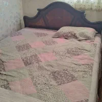 تخت دونفره به همراه تشک و جک
