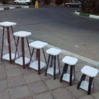 استند گل چهارپایه زیر گلدانی ۶ تایی